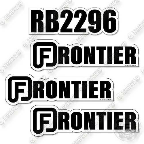 Fits Frontier Rb2296 Decal Kit Rear Blades 1