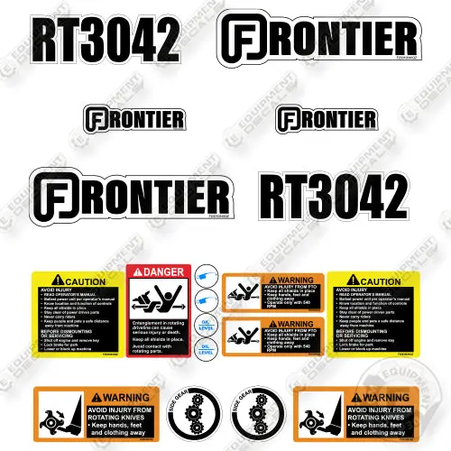Fits Frontier Rt3042 Decal Kit Tiller 1