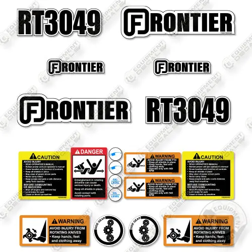 Fits Frontier Rt3049 Decal Kit Tiller 1