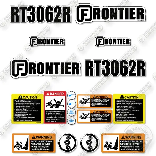 Fits Frontier Rt3062r Decal Kit Tiller 1