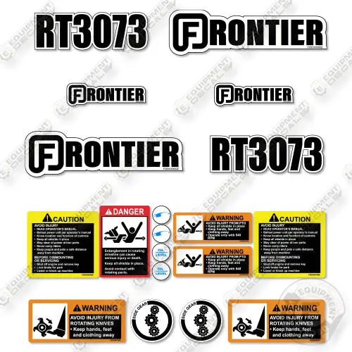 Fits Frontier Rt3073 Decal Kit Tiller 1