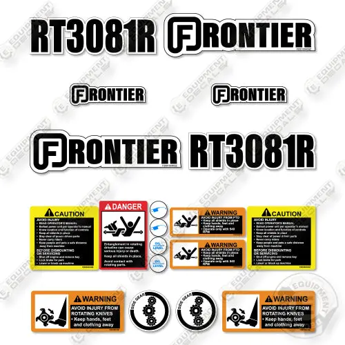 Fits Frontier Rt3081r Decal Kit Tiller 1