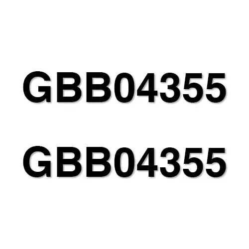 Fits Black Die-Cut Lettering 3" (Gb04355) 1