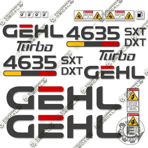 Fits Gehl 4635Sxt Decal Kit Skid Steer 1