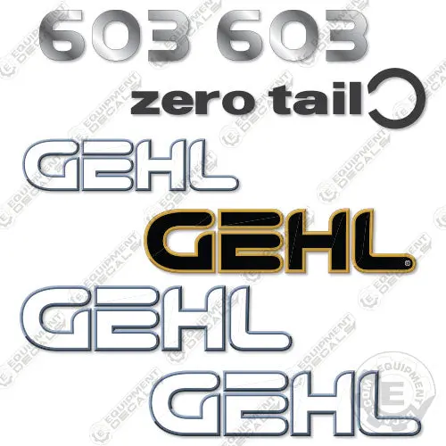 Fits Gehl 603 Decal Kit Mini Excavator 1