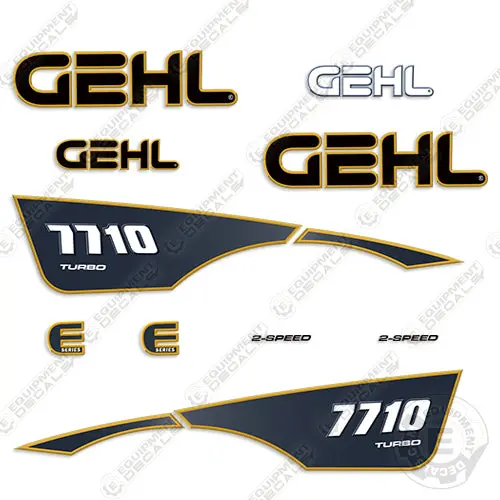 Fits Gehl 7710 Turbo Decal Kit Skid Steer 1