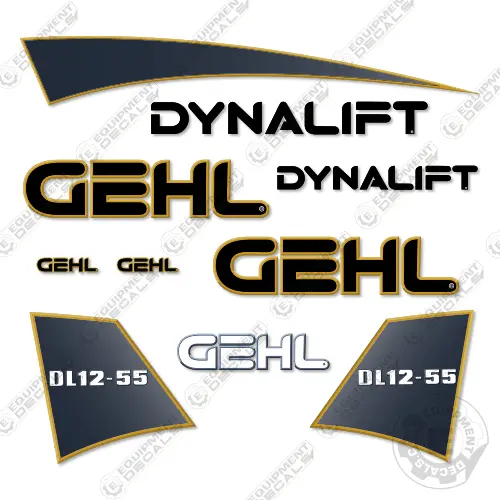 Fits Gehl Dl12-55 Decal Kit Telescopic Forklift 1
