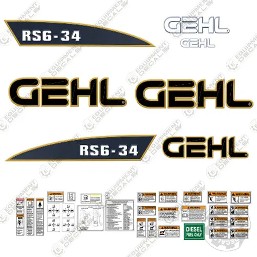 Fits Gehl Rs6-34 Decal Kit Telescopic Forklift Decals 1