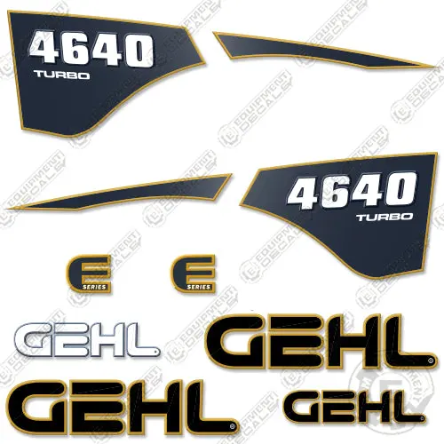 Fits Gehl 4640 Turbo Decal Kit Skid Steer 1