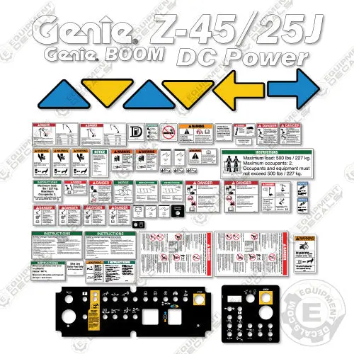 Fits Genie 114054Gt Decal Kit Boom Lift 1