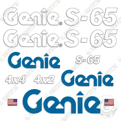 Fits Genie S-65 Decal Kit Boom Lift (No Warnings) 1