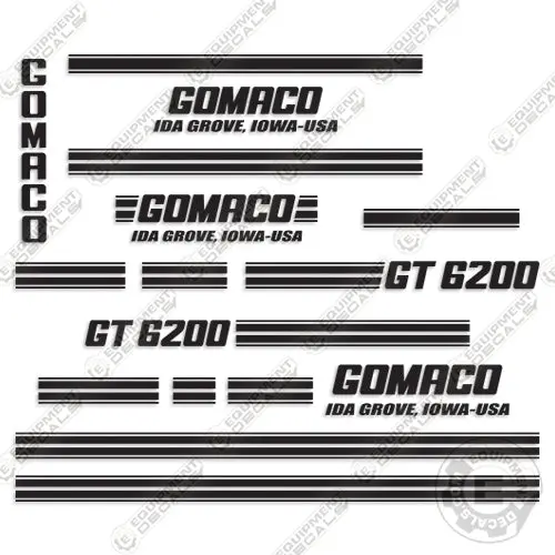 Gomaco Gt 6200 Paver Decal Kit 1