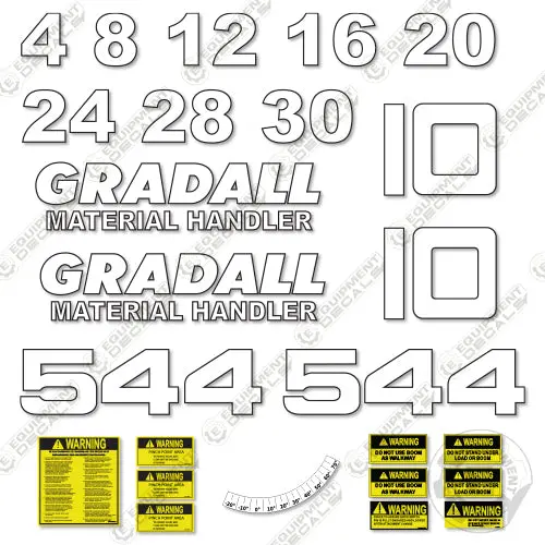 Fits Gradall 544 Decal Kit Telehandler 1