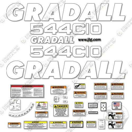 Fits Gradall 544C-10 Decal Kit Telehandler 1