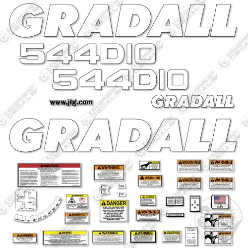 Fits Gradall 544D-10 Decal Kit Telehandler 1