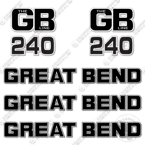Fits Great Bend 240 Decal Kit Loader Arms 1