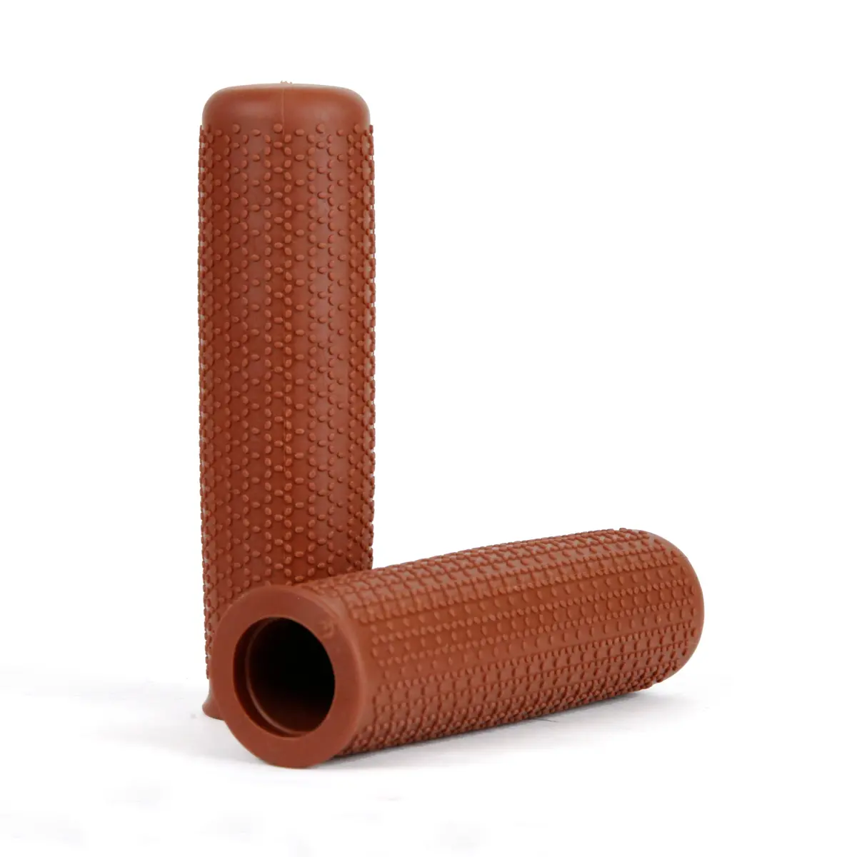 Flinger Retro Closed End Grips Brown 1