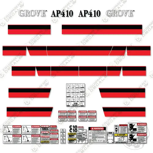 Fits Grove Ap140 Decal Kit Carry Deck Crane 1