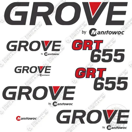 Fits Grove Grt655 Crane Decal Kit 1