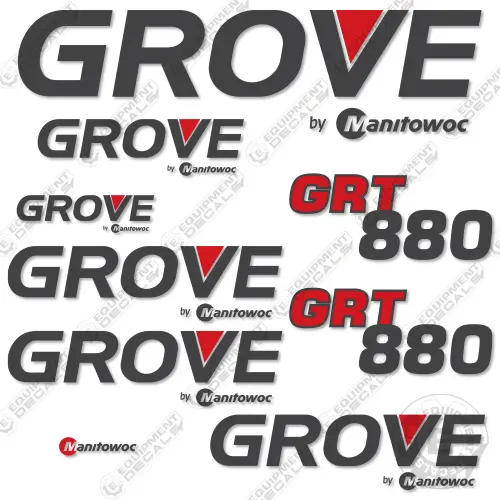 Fits Grove Grt880 Crane Decal Kit 1