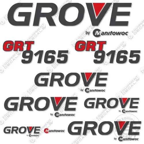 Fits Grove Grt9165 Crane Decal Kit 1