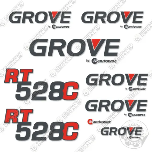 Fits Grove Rt528c Crane Decal Kit 1