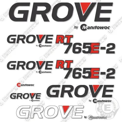Fits Grove Rt765e-2 Crane Decal Kit 1