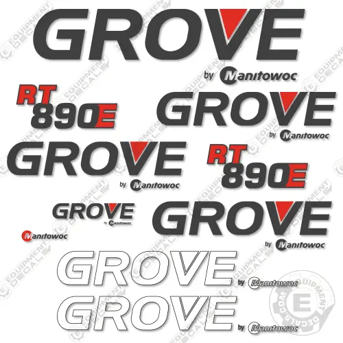 Fits Grove Rt890e Crane Decal Kit 1