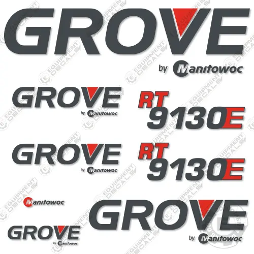Fits Grove Rt9130e Crane Decal Kit 1