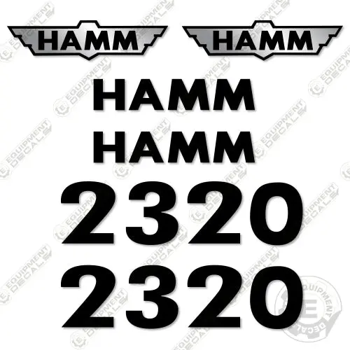 Fits Hamm 2320 Decal Kit Soil Compactor Roller 1