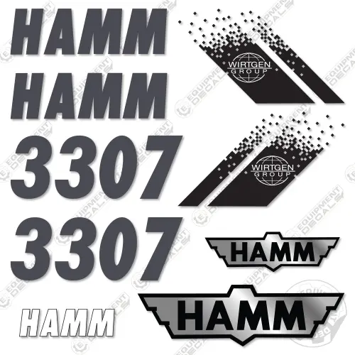 Fits Hamm 3307 Decal Kit Soil Compactor Roller 1