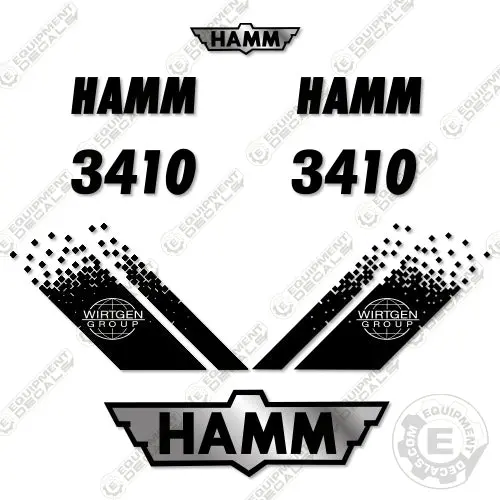 Fits Hamm 3410 Decal Kit Soil Compactor Roller Decals 1