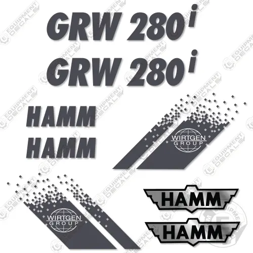 Fits Hamm Grw 280I Decal Kit Roller 1