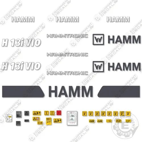 Fits Hamm H13i Vio Compactor Decal Kit 1
