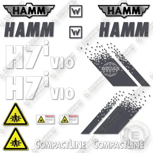 Fits Hamm H 7I Vio Decal Kit Compacter 1