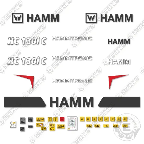 Fits Hamm Hc130ic Decal Kit Soil Compactor Roller 1