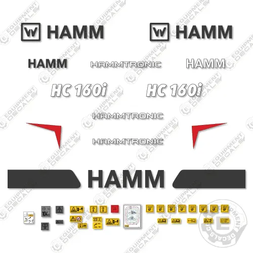 Fits Hamm Hc160i Decal Kit Soil Compactor Roller 1