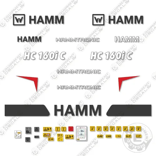 Fits Hamm Hc160ic Decal Kit Soil Compactor Roller 1