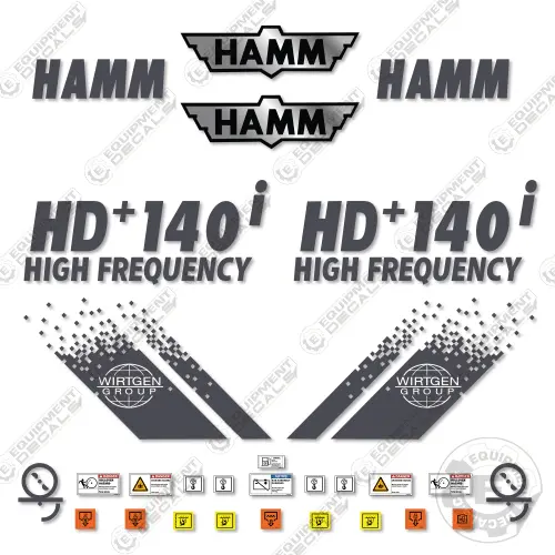 Fits Hamm Hd+140I Tandem Roller Decal Kit 1