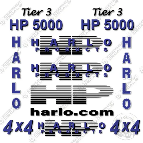 Fits Harlo Hp5000 Decal Kit Forklift 1