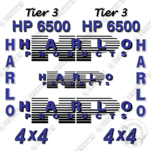 Fits Harlo Hp6500 Decal Kit Forklift 1