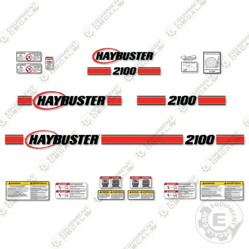 Fits Haybuster 2100 Decal Kit Hay Processor 1
