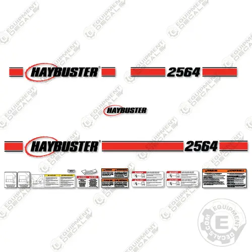 Fits Haybuster 2564 Decal Kit Hay Processor 1