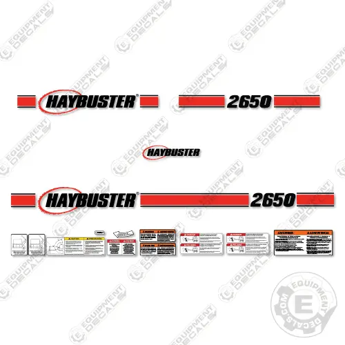 Fits Haybuster 2650 Decal Kit Hay Processor 1
