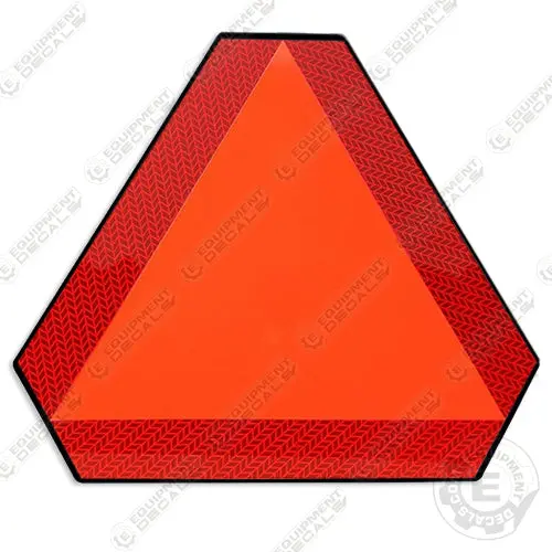 Universal Slow Moving Vehicle Safety Decal (14"X16") 1