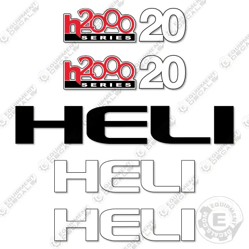 Fits Heli H2000 Series 20 Decal Kit Forklift 1