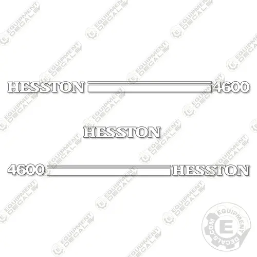 Fits Hesston 4600 Decal Kit Round Baler 1