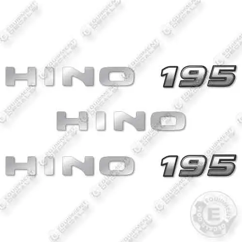 Fits Hino 195 Decal Kit Truck 1