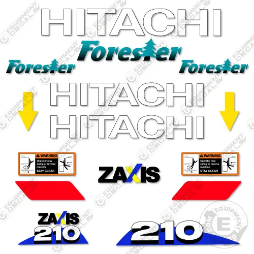 Fits Hitachi 210 Forester Decal Kit Zaxis Excavator 1