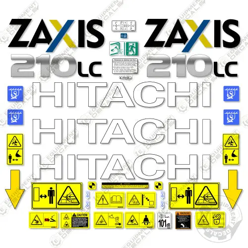 Fits Hitachi 210Lc Decal Kit Zaxis Excavator 1